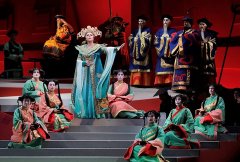 Puccini's "Turandot" in the production by David Hockney. 