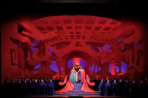 Puccini's "Turandot" in the production by David Hockney. 