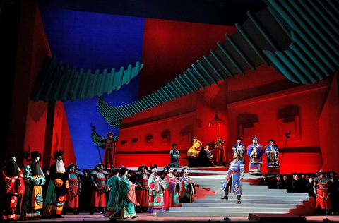 Puccini's "Turandot" in the production by David Hockney. 