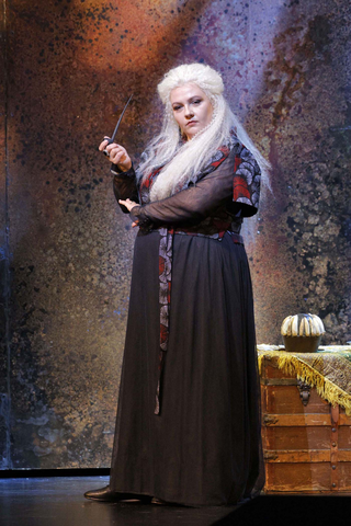 Judit Kutasi as Ulrica in Verdi's "Un Ballo in Maschera." Photo: Cory Weaver/San Francisco Opera