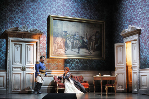 Amartuvshin Enkhbat as Renato and Lianna Haroutounian as Amelia in Verdi's "Un Ballo in Maschera." Photo: Cory Weaver/San Francisco Opera