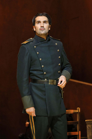 Jonathan Tetelman as Don José in Bizet's "Carmen." Photo: Cory Weaver/San Francisco Opera