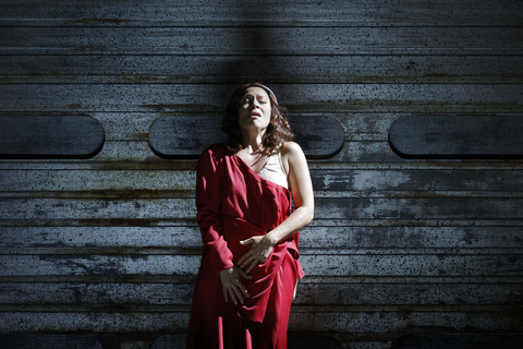 Irene Roberts as Offred in Poul Ruders and Paul Bentley's "The Handmaid's Tale." Photo: Cory Weaver/San Francsico Opera