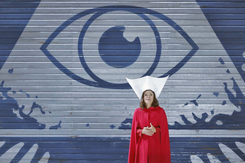 Irene Roberts as Offred in Poul Ruders and Paul Bentley's "The Handmaid's Tale." Photo: Cory Weaver/San Francisco Opera