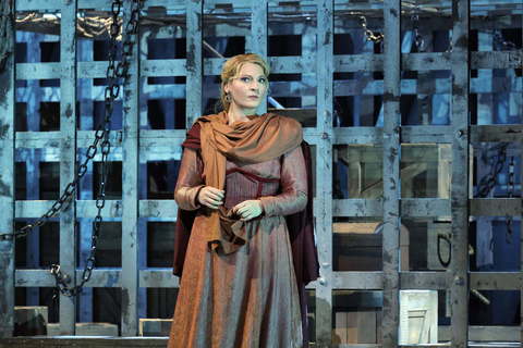 Annika Schlicht as Brangäne in Wagner's "Tristan und Isolde." Photo: Cory Weaver/San Francisco Opera