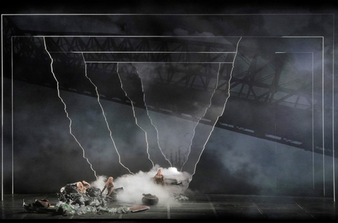 The Rhinemaidens in Act III, Scene 1 of Wagner's "Götterdämmerung."  Photographer: Cory Weaver/San Francisco Opera.