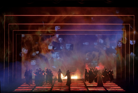 The final scene of Wagner's "Götterdämmerung." Photographer: Cory Weaver/San Francisco Opera.