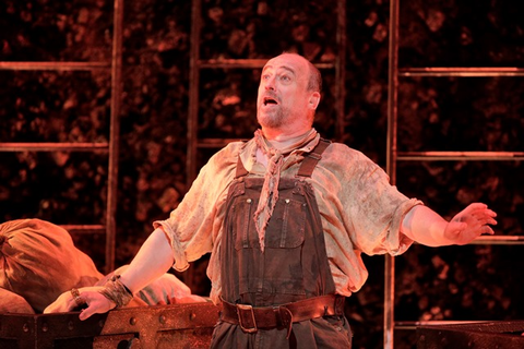 Falk Struckmann as Alberich in Wagner's "Das Rheingold."  Photographer: Cory Weaver/San Francisco Opera.