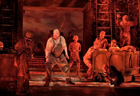 Falk Struckmann as Alberich in Wagner’s “Das Rheingold.”  Photographer: Cory Weaver/San Francisco Opera.