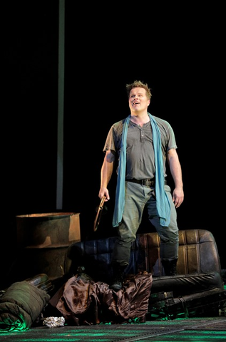 Daniel Brenna as the title role in Wagner's "Siegfried."  Photographer: Cory Weaver/San Francisco Opera.