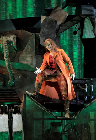 Stacey Tappan as the Forest Bird in Wagner's "Siegfried." Photographer: Cory Weaver/San Francisco Opera.