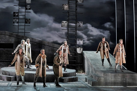 The Valkyries in Act III of Wagner's "Die Walküre." Photographer: Cory Weaver/San Francisco Opera.