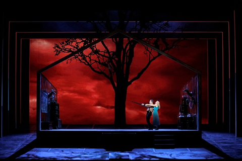 Brandon Jovanovich as Siegmund and Karita Mattila in Wagner's "Die Walküre." Photographer: Cory Weaver/San Francisco Opera.