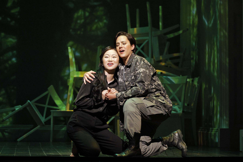Ying Fang as Ilia and Daniela Mack as Idamante in Mozart's "Idomeneo."  Photo: Cory Weaver/San Francisco Opera