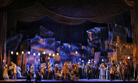 Act II, La Bohème, Giacomo Puccini. San Francisco Opera, 2024-25. Photo: Cory Weaver/San Francisco Opera