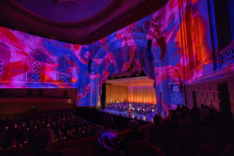 San Francisco Opera's Pride Concert with projections by Tal Rosner, June 27, 2025.  Photo: Matthew Washburn/San Francisco Opera