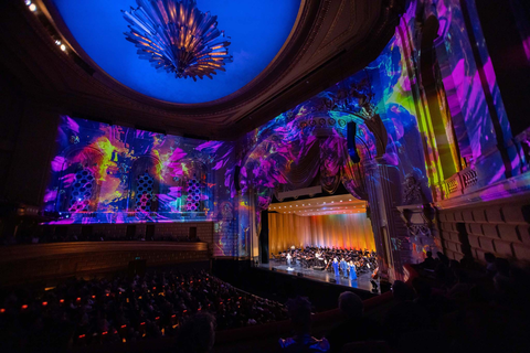 San Francisco Opera's Pride Concert with projections by Tal Rosner, June 27, 2025.  Photo: Matthew Washburn/San Francisco Opera