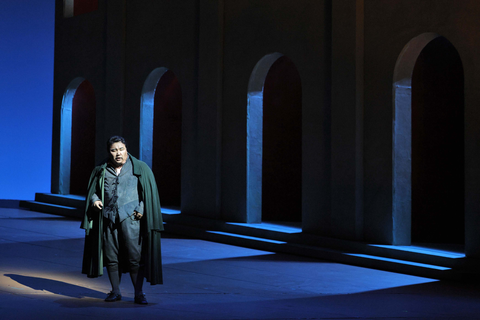 Amartuvshin Enkhbat as the title role in Verdi's "Rigoletto."