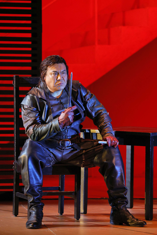 Peixin Chen as Sparafucile in Verdi's "Rigoletto."
