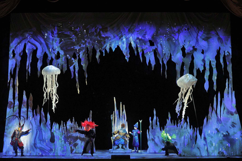 The Dragon Palace of the Eastern Sea in Huang Ruo and David Henry Hwang's "The Monkey King." Photo: Cory Weaver/San Francisco Opera