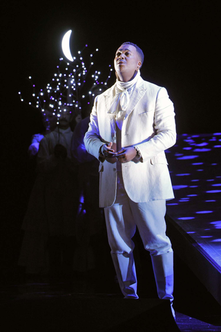 Levy Sekgapane as Count Almaviva in Rossini's "The Barber of Seville." Photo: Cory Weaver/San Francisco Opera