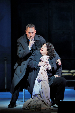 Kyle Ketelsen as Orest and Elena Pankratova as the title role in Strauss' "Elektra." Photo: Cory Weaver/San Francisco Opera