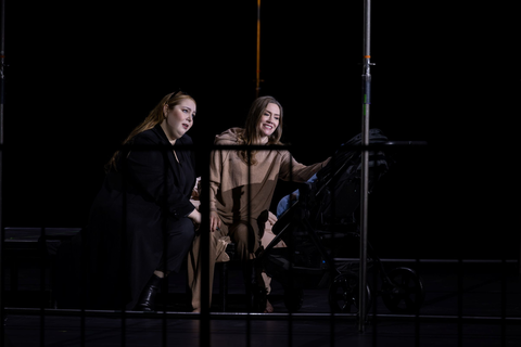 Sadie Cheslak as Mary Seton and Heidi Stober as the title role in Thea Musgrave's "Mary, Queen of Scots."  Photo: Matthew Washburn/San Francisco Opera