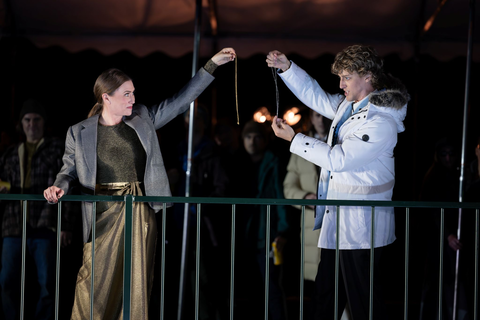 Heidi Stober as Mary and Christopher Sokolowski as Lord Darnley in Thea Musgrave's "Mary, Queen of Scots."  Photo: Matthew Washburn/San Francisco Opera