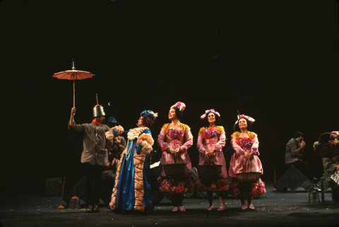 Ensemble, The Good Soldier Schweik, Robert Kurka. San Francisco Opera/SPOT, 1980-81. Photographer: Ron Scherl/San Francisco Opera.