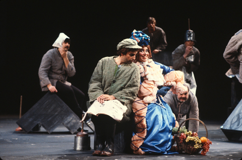 Ensemble, The Good Soldier Schweik, Robert Kurka. San Francisco Opera/SPOT, 1980-81. Photographer: Ron Scherl/San Francisco Opera.