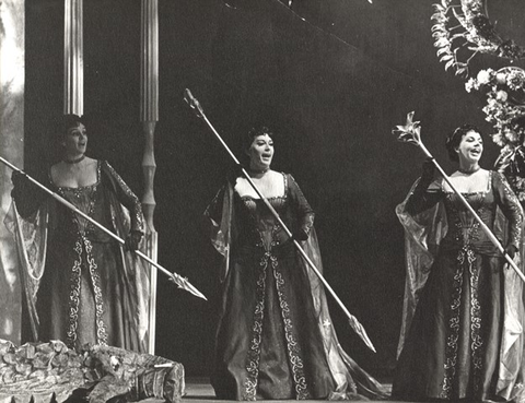 Die Zauberflöte, Wolfgang Amadeus Mozart. San Francisco Opera, 1967. Photographer: Unknown/San Francisco Opera.