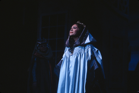 Rebecca Cook (Lady Katherine), The Vagabond King, Rudolf Friml. San Francisco Opera/SPOT, 1980-81. Photographer: Ron Scherl/San Francisco Opera.