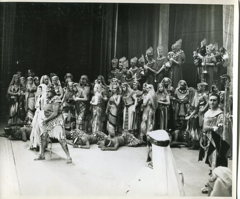 Aida, Giuseppe Verdi. San Francisco Opera, 1947. Photographer: R. Strohmeyer/San Francisco Opera.