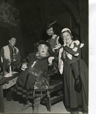 Falstaff, Giuseppe Verdi. San Francisco Opera, 1948. Photographer: R. Strohmeyer/San Francisco Opera.