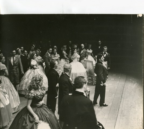 La Traviata, Giuseppe Verdi. San Francisco Opera, 1948. Photographer: R. Strohmeyer/San Francisco Opera.