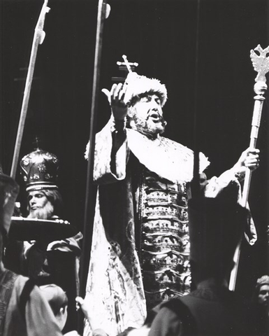 Boris Godunov, Modest Petrovich Mussorgsky. San Francisco Opera, 1966. Photographer: Unknown/San Francisco Opera.