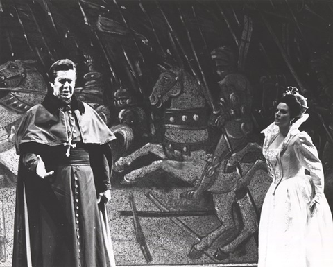 Boris Godunov, Modest Petrovich Mussorgsky. San Francisco Opera, 1966. Photographer: Unknown/San Francisco Opera.