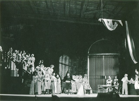 Andrea Chénier, Umberto Giordano. San Francisco Opera, 1965. Photographer: Carolyn Mason Jones/San Francisco Opera.