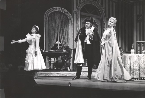 Die Fledermaus, Johann Strauss, Jr.. San Francisco Opera, 1965. Photographer: Dennis Galloway/San Francisco Opera.