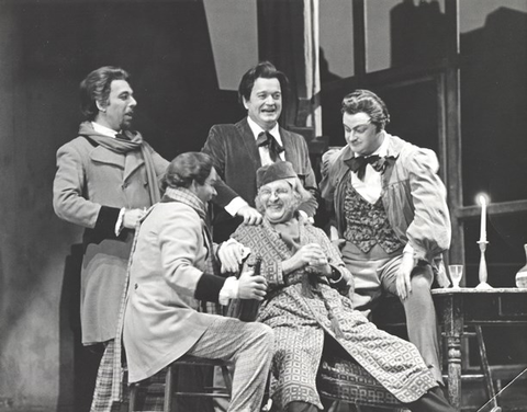 La Bohème, Giacomo Puccini. San Francisco Opera, 1965. Photographer: Carolyn Mason Jones/San Francisco Opera.