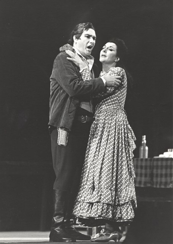 La Fanciulla del West, Giacomo Puccini. San Francisco Opera, 1965. Photographer: Carolyn Mason Jones/San Francisco Opera.