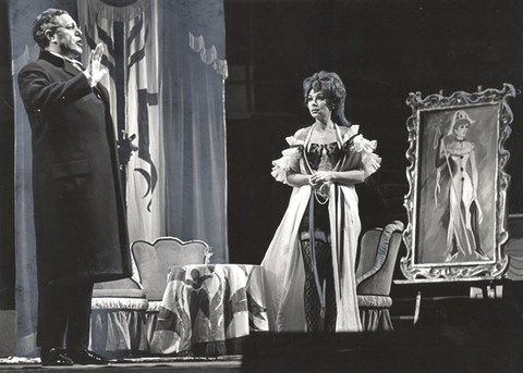 Lulu, Alban Berg. San Francisco Opera, 1965. Photographer: Dennis Galloway/San Francisco Opera.