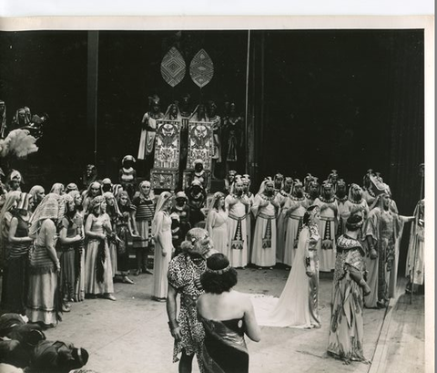 Aida, Giuseppe Verdi. San Francisco Opera, 1950. Photographer: R. Strohmeyer/San Francisco Opera.