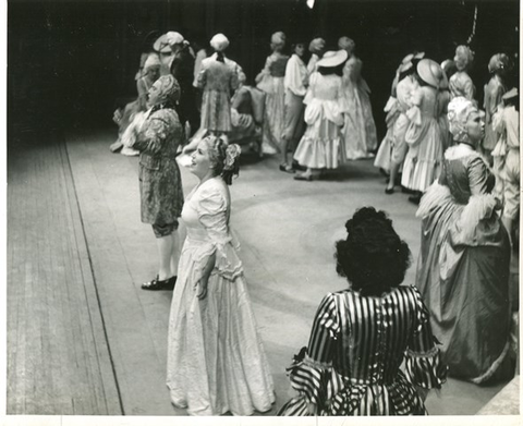 Andrea Chénier, Umberto Giordano. San Francisco Opera, 1950. Photographer: R. Strohmeyer/San Francisco Opera.