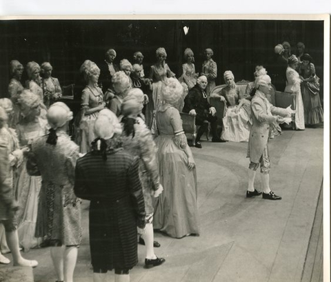 Andrea Chénier, Umberto Giordano. San Francisco Opera, 1950. Photographer: R. Strohmeyer/San Francisco Opera.