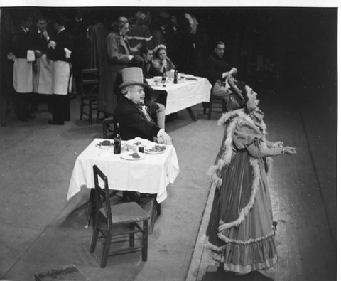 La Bohème, Giacomo Puccini. San Francisco Opera, 1950. Photographer: R. Strohmeyer/San Francisco Opera.