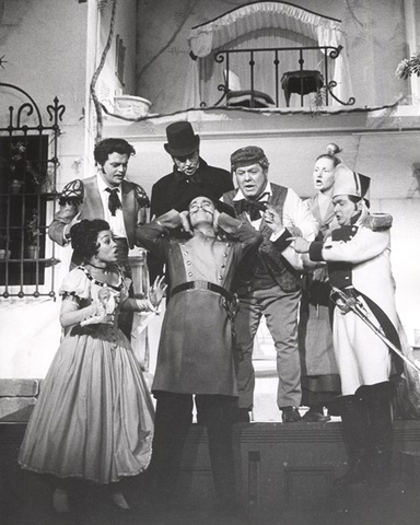 Il Barbiere di Siviglia, Gioachino Rossini. San Francisco Opera, 1963. Photographer: Unknown/San Francisco Opera.