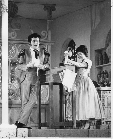 Il Barbiere di Siviglia, Gioachino Rossini. San Francisco Opera, 1963. Photographer: Unknown/San Francisco Opera.