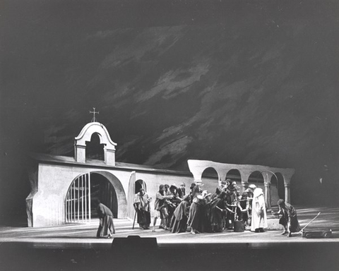 La Forza del Destino, Giuseppe Verdi. San Francisco Opera, 1963. Photographer: Unknown/San Francisco Opera.