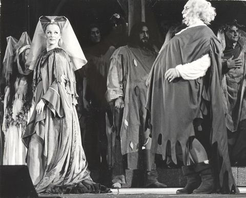 Falstaff, Giuseppe Verdi. San Francisco Opera, 1963. Photographer: Pete Peters/San Francisco Opera.